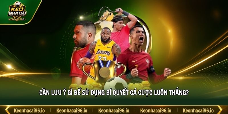 Cần lưu ý gì để sử dụng bí quyết cá cược luôn thắng?